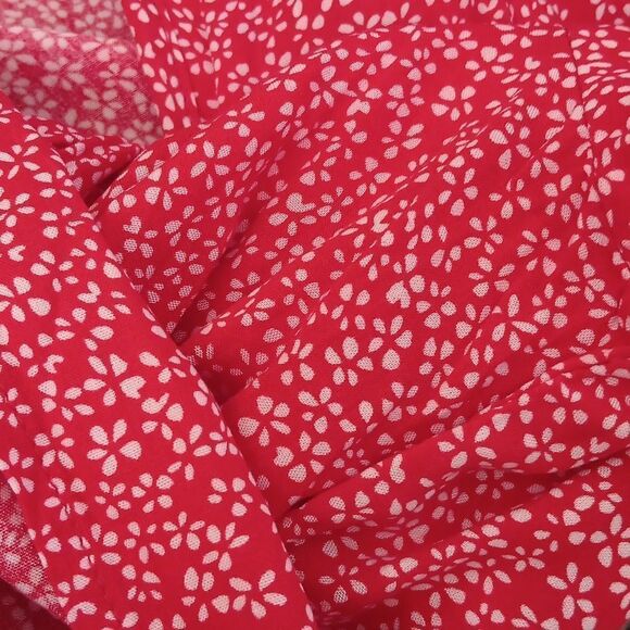 Kancy Kole Red and White Mini Floral Midi Dress - Picture 14 of 15